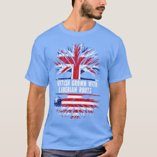 In Großbritannien aufgewachsen mit liberianischen T-Shirt
