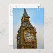 In Großbritannien, Big Ben, Uhrturm, Westminster Postkarte (Vorne/Hinten)