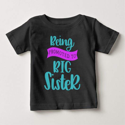In große Schwester befördert werden Baby T-shirt (Vorderseite)