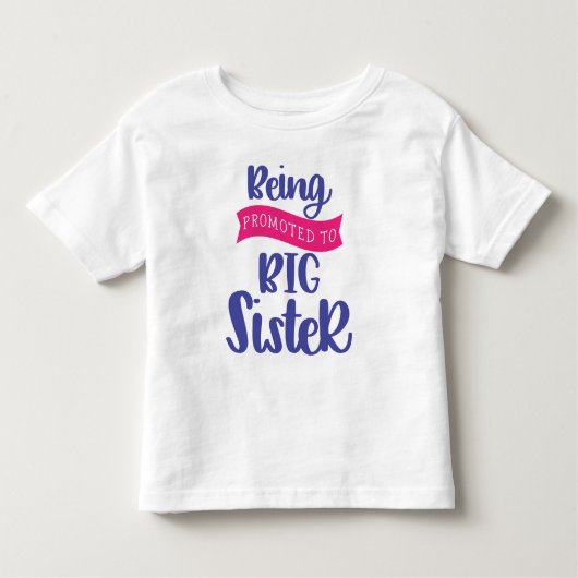 In große Schwester befördert werden Kleinkind T-shirt (Vorderseite)