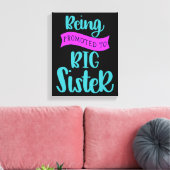 In große Schwester befördert werden Leinwanddruck (Insitu (Wohnzimmer))