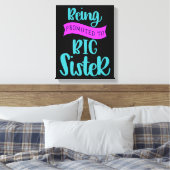 In große Schwester befördert werden Leinwanddruck (Insitu (Schlafzimmer))