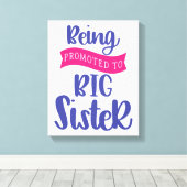 In große Schwester befördert werden Leinwanddruck (Insitu (Holzboden))