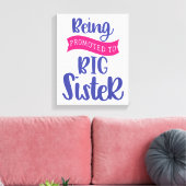 In große Schwester befördert werden Leinwanddruck (Insitu (Wohnzimmer))