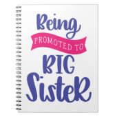 In große Schwester befördert werden Notizblock (Vorderseite)