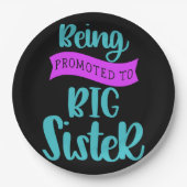 In große Schwester befördert werden Pappteller (Vorderseite)