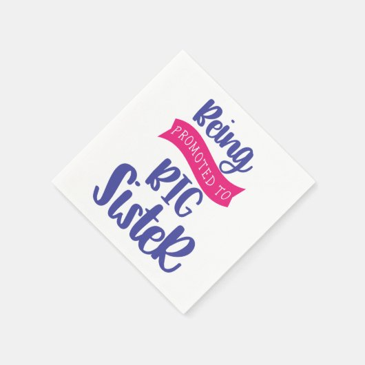 In große Schwester befördert werden Serviette (Ecke)