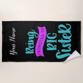 In große Schwester befördert werden Strandtuch (Vorderseite)