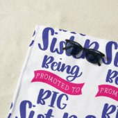 In große Schwester befördert werden Strandtuch (Beispiel)