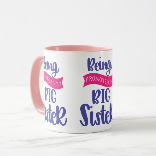 In große Schwester befördert werden Tasse (Vorderseite Links)