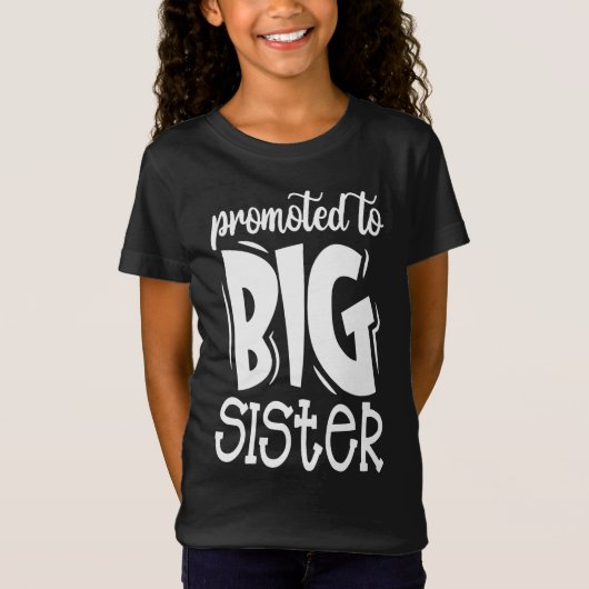 In große Schwester/Niedliche Schwester befördert T-Shirt (Vorderseite)