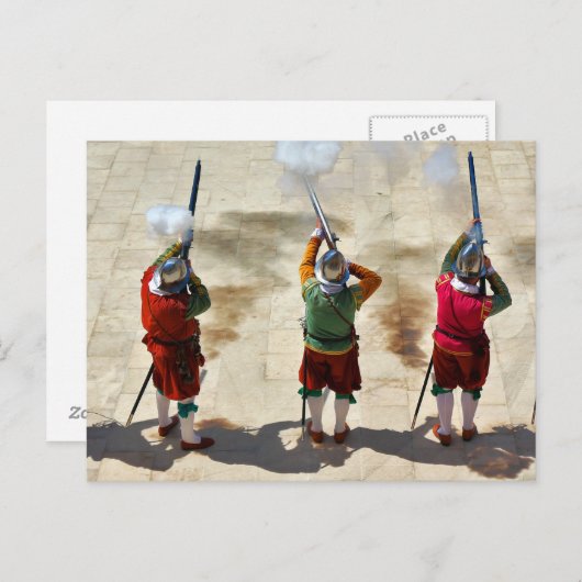 In Guardia Re-Enactment 2015 in St Elmo Valletta Postkarte (Vorne/Hinten)