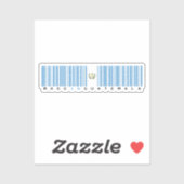 In Guatemala hergestellter Barcode-Flagge Aufkleber (Blatt)