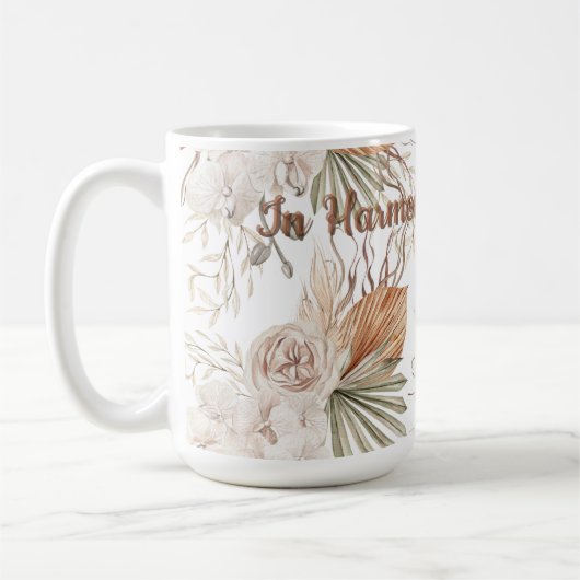 In Harmony with the Wild Mug | Boho Ceramic Cup Kaffeetasse (Links)