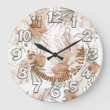 In Harmony with the Wild Wall Clock | Boho Decor