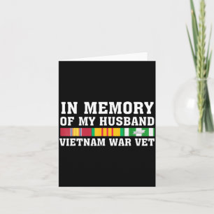 In Hemd Erinnerung Ehemann Vietnam Veteran Familie Karte