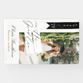 In Her Grad Era Elegant Photo Graduation Party Banner (Horizontal)