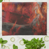 In Herbstleaves Inspiriert Samoyed Geschirrtuch (Gefaltet)