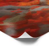 In Herbstleaves Inspiriert Samoyed Poster (Ecke)