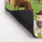 In Herden leben der Katzen Mousepad (Ecke)