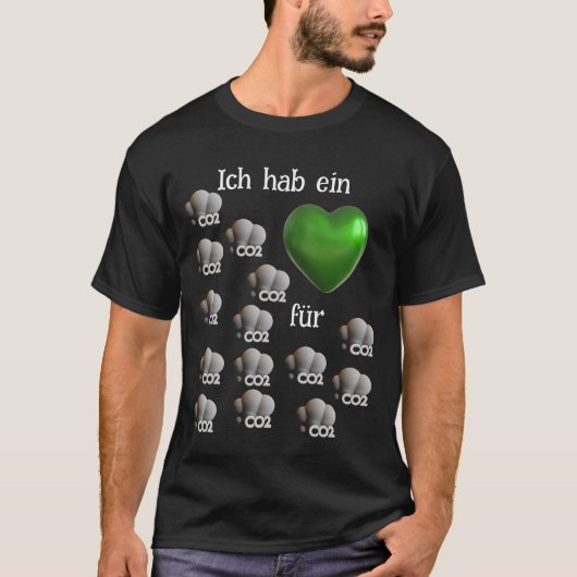 in Herz für CO2 T-Shirt (Vorderseite)