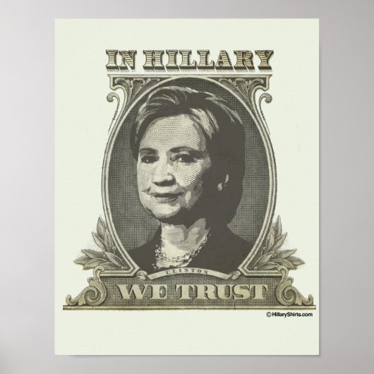 IN HILLARY VERTRAUEN POSTER (Vorne)