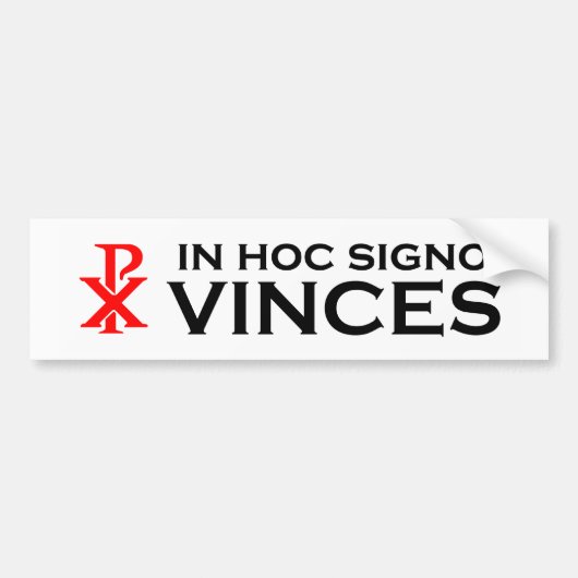 In hoc Signo Vinces Autoaufkleber (Vorne)