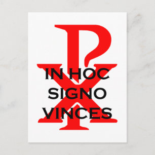 In Hoc Signo Vinces Postkarte