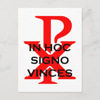 In Hoc Signo Vinces Postkarte