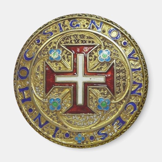 In-hoc-Signo-vinces-Tempelmagnete Magnet (Vorne)