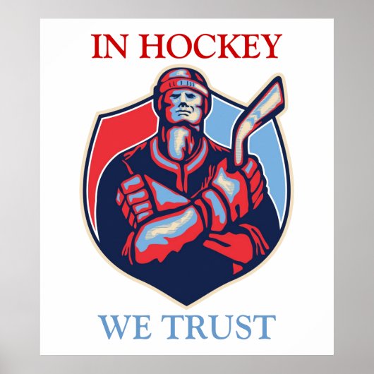 IN HOCKEY VERTRAUEN WIR POSTER (Vorne)