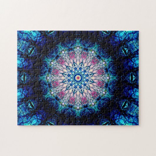 In hohem Grade ausführlicher sternförmiger Mandala Puzzle (Horizontal)