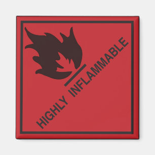 In hohem Grade brennbar Magnet