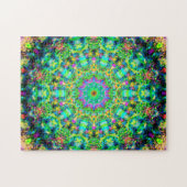 In hohem Grade bunte psychedelische Mandala Puzzle (Horizontal)