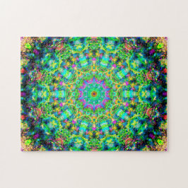 In hohem Grade bunte psychedelische Mandala Puzzle