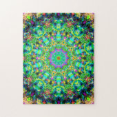 In hohem Grade bunte psychedelische Mandala Puzzle (Vertikal)
