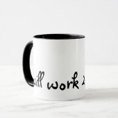 In hohem Grade motiviert: Arbeitet für Schuhe Tasse (Vorderseite Links)