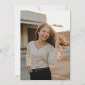 in Höhenrichtung Grad | Light Blue + White Abschlu Einladung (Rückseite)