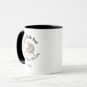 In Hooks We Trust Häkelnde Mama Custom Tasse (Vorderseite Links)