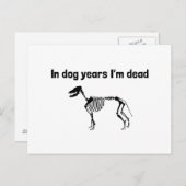 In Hunde bin ich tot Postkarte (Vorne/Hinten)