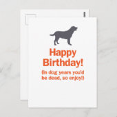 In Hundebahnen wären Sie tot, also genießen Sie de Postkarte (Vorne/Hinten)