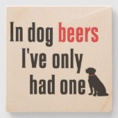 In Hundefrauben Steinuntersetzer (Vorderseite)