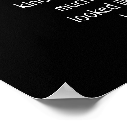 In hundert Jahren - ein großes Poster (Ecke)