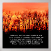 In hundert Jahren - ein großes Poster (Vorne)