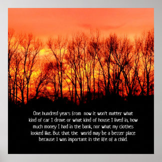 In hundert Jahren - ein großes Poster