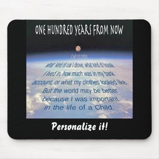 In hundert Jahren. . . Mousepad (Vorne)