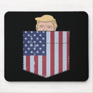 In Ihrem Beutel Funny Trump 2024 Ping Pocket Mousepad