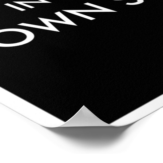 IN IHREM EIGENEN MUSCHEL-POSTER IST ES EINFACH EIN POSTER (Ecke)