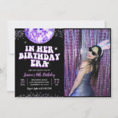 In ihrem Foto zur Geburtstagszeit Einladung (Vorderseite)