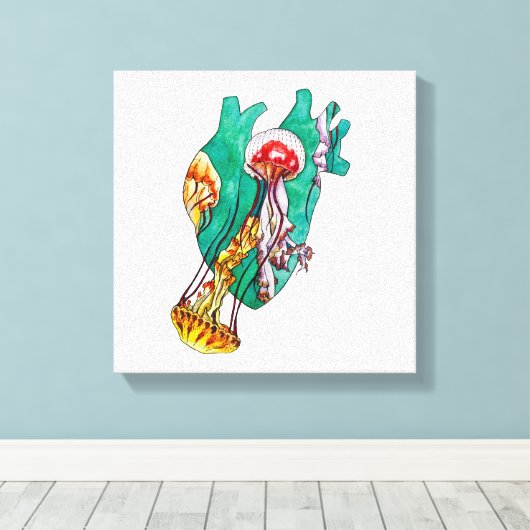 in Ihrem Herzen Leinwanddruck (Insitu (Holzboden))